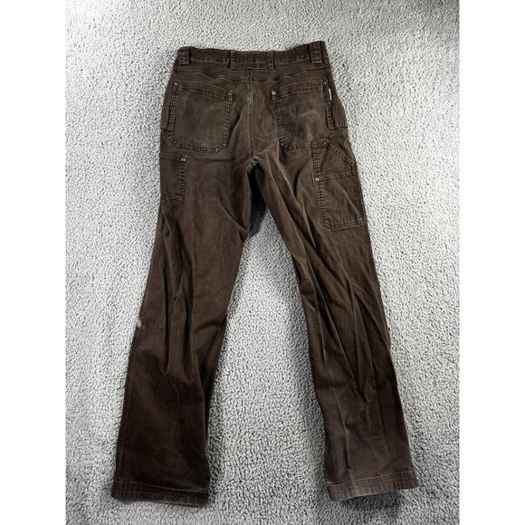 Duluth Trading‎ Carpenter Pants Men 32 Brown Work Wear Grunge Paint - Picture 2 of 12